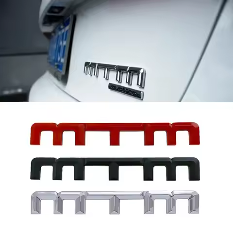 3D Metal MTM Logo Car Body Side Badge Rear Trunk Emblem Sticker for Volkswagen VW Golf Passat Jetta 