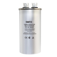 CBB65 Circular Run Capacitor, 450VAC 5 uf/MFD 50/60Hz Round Start Capacitor - Very Suitable for Air 