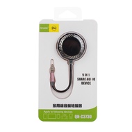 3.5MM Jack 9-Way Multi Earphone Headphone Mike Splitter Phone Laptop Audio Adapter Converter
