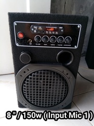 SPEAKER AKTIF 8 INCH BIASA RAKITAN BLUETOOTH