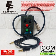 PTT Box Radio Komunikasi Rig Icom Konektor CB 8 Pin. IC-25A IC-28H Dll