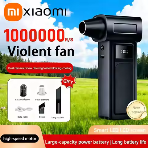 Xiaomi 1000000RPM Turbo Jet Blower Electric Powerful Air Blower 65m/s Brushless Jet Blower Portable 