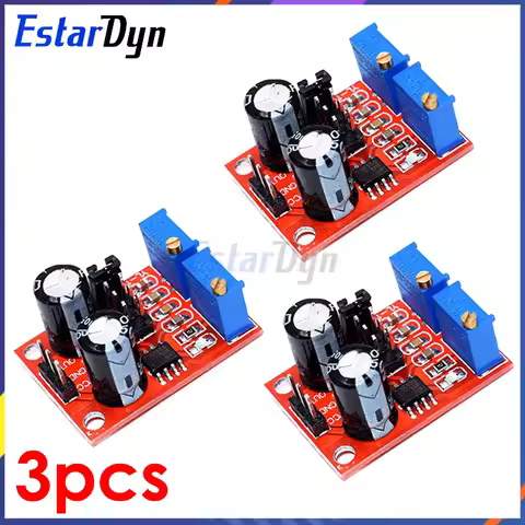 Estardyn 3pcs NE555 pulse frequency, duty cycle adjustable module,square/rectangular wave signal gen