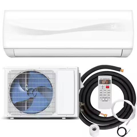 Mini Split Ac/Heating System, 9000 BTU Ductless Mini Split Air Conditioner w/Heat Pump, Remote Contr
