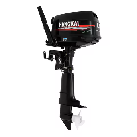 4-Stroke 6.5HP Outboard Motor 123CC, Gasoline Engine with with CDI Ignition & Water-cooling System f
