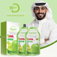 [] DYEEMPEROR DYEEMPEROR Ammonia-Free Apple Fruit Extract Hair Dye Cream Fragrance 96 Hours