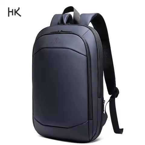 HK Business Men's Backpack Expandable 15.6 Inch Laptop Backpack Waterproof School Bag With USB Port 