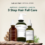 Lab On Hair 3in1 Bundle Hair Oil + Shampoo + Ampoule - Membantu Merangsang Pertumbuhan Rambut dan Me