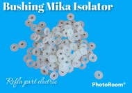 10 BUAH PLASTIK NYLON BUSHING RING MIKA ISOLATOR / RING BUSHING TRANSISTOR / MATA AYAM