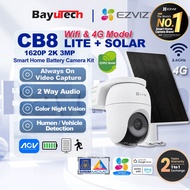 EZVIZ CB8 LITE KIT 4G 2K (3MP) Battery Wi-Fi & 4G Outdoor PTZ Human Vehicle Detection Color Night Vi