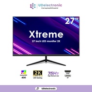 UDelectronic จอคอมพิวเตอร์ Xtreme 27 นิ้ว หน้าจอคอมขอบบาง Gaming monitor 4K UHD 75Hz ประกัน 1 ปี
