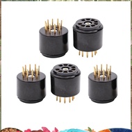 9Pin Vacuum Tube Socket Testing Saver for 6DJ8 12AX7 ECC83 B339 CV492 6L13 12AU7 ECC82 B329 Hifi Tub