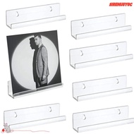 SIRENU8Y0C Record Display Stand, Acrylic Wall Mounted CD Shelf,  4/7/12inch  Vinyl Record Holder