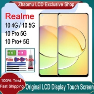 Original AMOLED Realme 10 4G 5G 10 Pro 5G 10 Pro Plus 5G LCD Display Touch Screen Replacement