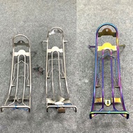 Canoe bag, 10mm white stainless steel banana bag, Titanium 7 colors Wave a 2007-2023, Wave 50cc-Smal