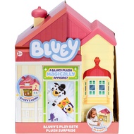 Bluey's Play Date Plush Surprise, Decorate Bluey's House with Stickers, Attach The Play Time Sign, T