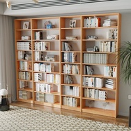 Combination Log Storage Floor Lattice Red Bookcase Oak Nordic Walnut Cabinet Solid Wood Display Cabi
