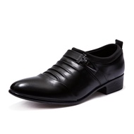 INLIKE Import Fashion Sepatu Pantofel Pria Tanpa Tali Kerja Kantor Formal Full Black Putih Pria Sepa