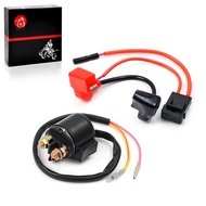 Starter Relay Solenoid & Positive Side Battery Cable Compatible with Honda 1999 2000 2001 2002 2003 
