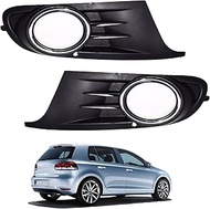 Front Grille Double Bar Car Front Bumper Fog Light Lower Grille Cover Left Right For Golf MK6 For Va