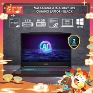 MSI Katana A15 AI B8VF-492 Gaming Laptop (R9 8945HS 5.20GHz,16GB D5,1TB SSD,RTX 4060 8GB,15.6" QHD 1