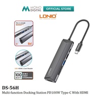 LDNIO DS-56H  6IN1 MULTI-FUNCTION USB-C PD3.0 2.0 DOCKING STATION WITH HDMI 4KHD DATA TRANSMISSION 5