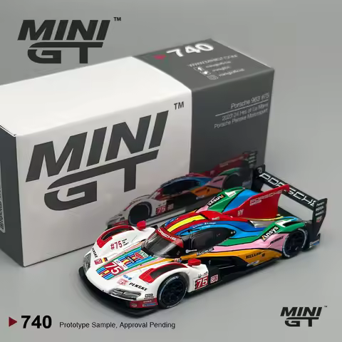 MINIGT 740 Porsche 963 #75 Porsche Penske Motorsport 2023 24 Hrs of Le Mans 1:64 alloy Car Model
