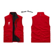 Liverpool Men's Vest Jacket Promo Hiking Vest Men's Motorcycle Vest Men's Vest Jacket Korean Vest Me