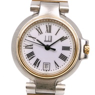 Dunhill Millennium 女士手錶，不銹鋼，石英機芯，模擬顯示，白色錶盤（二手）