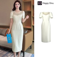 Happy Diva 2025 ชุดผู้หญิงชุดแอปริคอทชุดลําลองงานแต่งงานชุดงานอย่างเป็นทางการ 9031