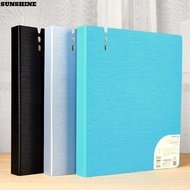 SUNSHINE Display Book, Waterproof D-Shaped Binder A4 File Folders, 4 Hole PP Ring Binder Folder Docu