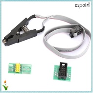 ESPOIR Flash Chip IC Test Clip Adapter, for BIOS/24/25/93 SOIC 8 / SOP8 Clip SOIC8 SOP8 Flash Chip I