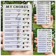Daily Task Planning Board Detachable Chores Checklist Board Self-discipline Punch Card Wall Hanging 
