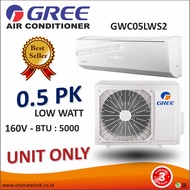 AC GREE 1/2 PK LOW WATT - UNIT ONLY - TYPE GWC05LWS2