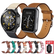 Leather Strap Replacement Band Bracelet for Realme Watch 3 / 3 Pro / 2 / 2 Pro / S