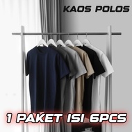 T-SHIRT SALE POLOS 1 Pack of 6. Men's tops Wanita