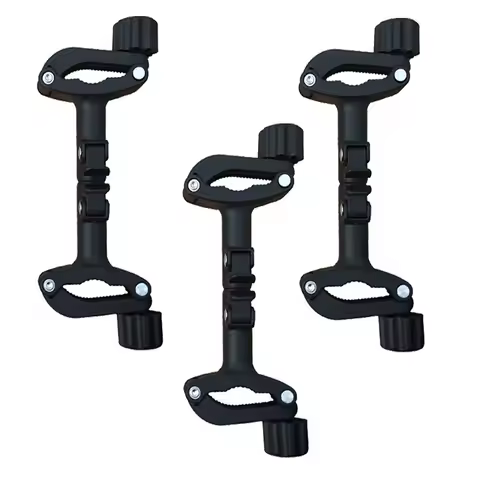1Set Adjustable Stroller Connector Set Premium Iron Plastic Twin Stroller Connection Accessories for
