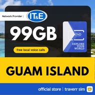 【Guam Island Sim Card】【✅ Hotspot】【IT&E】【99GB】【4G High Speed Data】4G Travel Sim Card