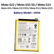 For Moto G22 / Moto G53 5G / Moto G13 / Moto G35 / Moto E32 E32S / Moto E13 E22S  Battery NH50 Bater