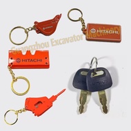 1pcs Grab BU0028 H800 For Hitachi zax ex200 210 60 70 120 Excavator Ignition Key Door Lock key chain