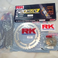 RK SPROCKET SET for Honda CBR250 520/14-38T/ 39T  + RK 520KLO(520 NORMAL O-RING Chain)