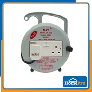 May Extension Plug Reel 2 Gang 2K-3322 10M