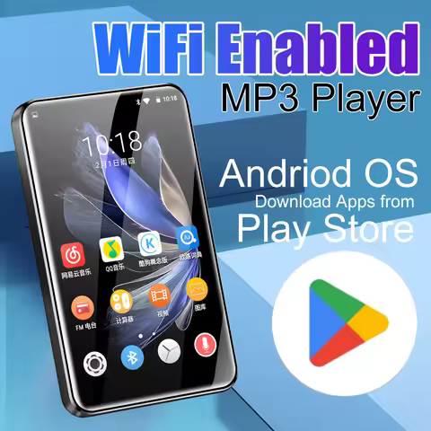 WiFi MP3 Player with Bluetooth and Andriod 10 4.0‘’ touch screen Play Store Download App Spotify,App