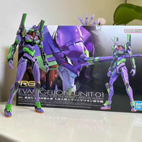 New Stock Rg Evangelion Model Kit 1:144 Evangelion Figures Collectble Eva 01 Assembly Kit Mobiles Su
