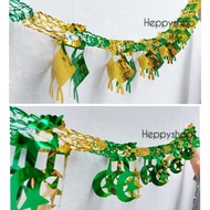 Warehouse Sale Eid Garland 3D Ornaments for Eid al-Fitr Ramadan