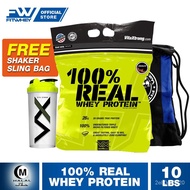 【READY STOCK)】+FREE GYMBAG 100% REAL WHEY PROTEIN 10lb 4.5kg FREE GIFT Vitaxtrong USA IMPROVED TASTE
