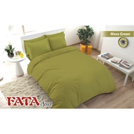 FATA moss green bed sheet size 180x200/ 160x200