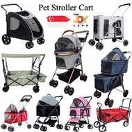 [STROLLER CART]Wagon Stroller for Pet pram Kids Item Bulky Cat Dog Without Shade Brake