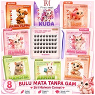 Self Adhesive Cluster Lashes Bulu Mata Palsu Tanpa Gam Natural Reusable DIY Eyelash Extension