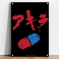 Akira Capsule Metal Poster TV Shows Movie Game Anime Tin Sign House Decoration Wall Art Room Decor NZ4626